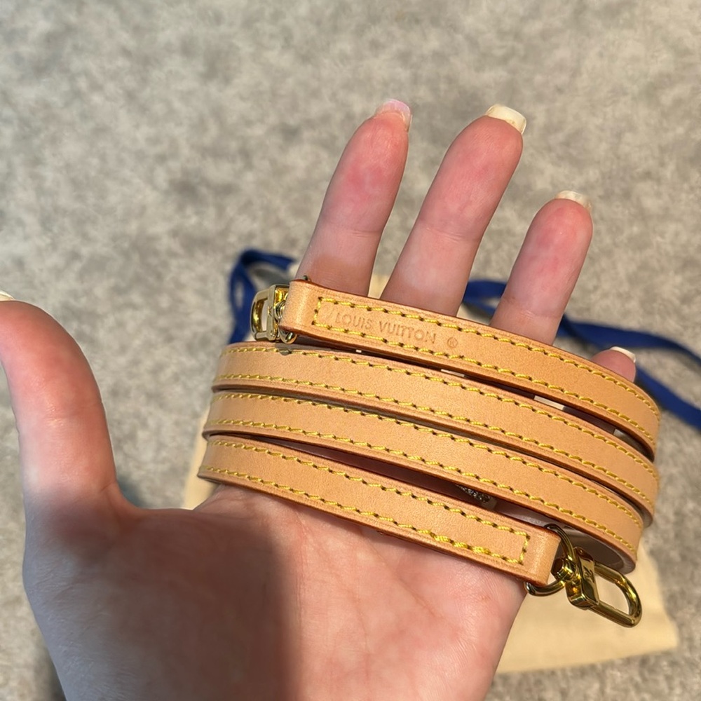 Louis Vuitton vachetta shoulder strap